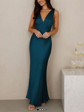 Teal maxi dress
